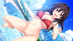 bikini cameltoe cleavage dutch_angle game_cg ichinose_rukina love_of_ren'ai_koutei_of_love! nopan oozora_itsuki photoshop pussy solo swimsuit uncensored