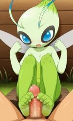 ai_generated celebi female foot_fetish footjob pokemon tagme