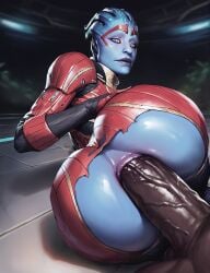 ai_generated alien anal_sex asari dark-skinned_male huge_cock interracial mass_effect rorioriai samara stable_diffusion