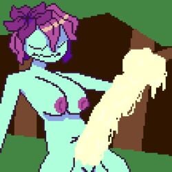 1futa animated background balls black_sclera breasts cum cum_on_penis ejaculation erection excessive_cum fangs flora_fauna floran futa_only futanari horsecock horsecock_futanari huge_cock humanoid jerking_off masturbating masturbation nipples nude orgasm penis pixel_animation plant precum solo sound standing starbound tagme video video_games yakuman_player_(artist) yellow_cum