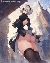 1girls ai_generated cougwe nier:_automata nier_replicant square_enix stable_diffusion yorha_2b