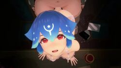 3d 3d_animation animated annonxi ass bao_(vtuber) blue_hair doggy_style indie_virtual_youtuber koikatsu lace-trimmed_bra lace-trimmed_garter_belt large_ass large_breasts moaning music original_voice pleasure_face real_voice red_eyes self_upload sound tagme taken_from_behind video virtual_youtuber