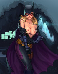 batgirl batgirl_(stephanie_brown) batman_(series) blonde_hair breasts dc dc_comics stephanie_brown