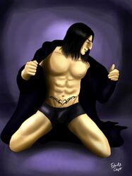 bare_chest fabiolacapo harry_potter male male_only nipples open_robe severus_snape solo