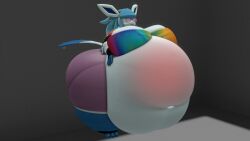 bbw big_breasts breasts cleavage eeveelution female furry glaceon huge_breasts kingofthekabuto overweight pokemon pokemon_(species) queenofthekabuto thick_thighs wide_hips