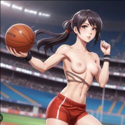 ai_generated basketball_uniform breasts female