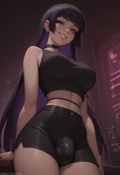 1futa 1futanari ai_generated ass bare_shoulders big_ass big_breasts big_butt big_hips big_penis black_hair black_nails black_shorts black_tank_top bocchi_the_rock! breasts bulge bulge_through_clothing cleavage clothed clothing collar dick dickgirl earrings eyebrows eyelashes fishnet_clothing fishnets from_below futa_only futanari goth goth_futa goth_girl gothic gray_eyes grey_eyes grin grinning grinning_at_viewer hair hands-free huge_cock indoors lips long_hair looking_at_viewer looking_down looking_down_at_viewer makeup narrow_waist narrowed_eyes navel nightclub nose pa-san penis pierced_ears piercing piercings purple_hair seducing seductive seductive_eyes seductive_gaze seductive_look seductive_mouth seductive_pose seductive_smile shorts side_view smile smile_at_viewer smiley_face smooth_balls smooth_penis smooth_skin solo solo_dickgirl solo_focus solo_futa solo_futanari taker_pov tank_top testicles two-tone_hair velonix