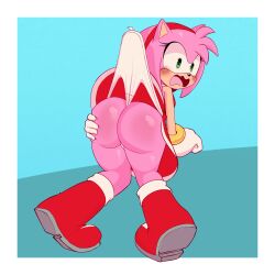 1:1 amy_rose anthro ass assisted_exposure blush boots bullying butt_focus clothed clothing clothing_pull dress embarrassed eulipotyphlan female fist footwear hedgehog hi_res holding_butt humiliation knock-kneed looking_back mammal nitrowolf2018 panties panty_pull panty_tag pink_body raised_clothing raised_dress red_clothing red_dress scenesheep sega shocked solo sonic_(series) sonic_the_hedgehog_(series) surprise surprised_expression underwear underwear_pull upskirt wedgie white_clothing white_panties white_underwear