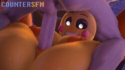 3d animated animatronic big_breasts breasts countersfm female five_nights_at_freddy&#039;s huge_breasts mating_press robot sex toy_chica_(fnaf)