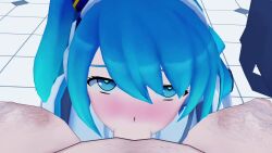 animated dr._thomas_light fat_man koikatsu mega_man mega_man_x_dive no_sound oral oral_sex rico_(mega_man) robot_girl tagme video