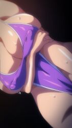 1girls 9:16 anime_screencap antechinus arm_under_breasts ass_up azuma_hisato between_labia big_breasts censored cleavage facing_viewer female_pubic_hair highleg_swimsuit himawari_wa_yoru_ni_saku huge_breasts milf nipple_bulge no_bra old_man one-piece_swimsuit orgasm ova pubic_hair_peek pussy_floss shorter_than_30_seconds solo swimsuit t-rex_(animation_studio) tagme vertical_video video wedgie wife