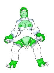 3_toes 4_fingers after_transformation alpha_channel anthro areola barefoot belly_scales big_breasts bottomless bow_experiment_(resident_evil) breasts capcom claws clenched_teeth clothed clothing corruption digitigrade dress erect_nipples feet female finger_claws fingers forced forced_transformation genitals green_areola green_body green_nipples green_scales huge_breasts hunter_(resident_evil) implied_transformation ivanks leggings legwear lizard long_neck markings mostly_clothed navel nipples non-mammal_breasts non-mammal_nipples panties pussy rebecca_chambers reptile resident_evil scales scalie sharp_teeth short_tail simple_background snout solo species_transformation spots spotted_body spread_legs spreading standing tail tearing_clothing teeth thick_thighs toes topless torn_clothing torn_leggings torn_legwear torn_panties torn_underwear transformation transformation_through_technology transparent_background underwear wedding_dress white_claws white_clothing white_dress white_leggings white_legwear white_panties white_underwear