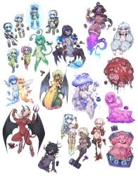 alien armless black_eyes black_hair blonde_hair blue_eyes blue_hair brain_scrambler breasts brown_hair chest clothing crimson_axe_(terraria) cursed_hammer_(terraria) demon desert_spirit_(terraria) drippler_(terraria) drooling enchanted_sword_(terraria) flora_fauna flying_snake_(terraria) fur genie giant_fungi_bulb_(terraria) gigazapper gray_grunt green_eyes gun hallowed_mimic_(terraria) ice_elemental_(terraria) illuminant_slime_(terraria) large_breasts living_weapon martian martian_engineer martian_officer mimic mimic_chest multi_arm multi_eye multi_leg multi_limb multiple_girls mushroom naga nyong_nyong orange_eyes pink_eyes pixie_(terraria) plant pubic_hair pubic_tattoo pussy ray_gunner red_devil_(terraria) reptile scutlix shackles sharp_teeth slime small_breasts snow_flinx_(terraria) spear splinterling_(terraria) spores teeth terraria tongue twinkle_popper_(terraria) weapon white_hair wings yellow_eyes yellow_hair