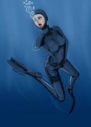 aqua_enjoyer asphyxiation diving drowning female masturbation scb-wtst sea suffocation underwater wetsuit