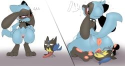 2024 3_toes anthro anthro_on_feral anthro_penetrated anus ass avian backsash beak blush canid canine clitoris collar digital_media_(artwork) duo erection feet female female_penetrated feral feral_penetrating feral_penetrating_anthro fur generation_4_pokemon generation_8_pokemon genitals hair hi_res humanoid_genitalia humanoid_pussy internal male male/female male_penetrating male_penetrating_female mammal nintendo nude open_mouth pawpads paws penetration penile penile_penetration penis penis_in_pussy pokemon pokemon_(species) pussy riolu rookidee sex simple_background size_difference spiked_collar spikes standing tapering_penis toes vaginal_penetration vaginal_penetration zoophilia