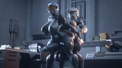 3d female_spartan_(halo) futa_on_futa futanari runn1non spartan_(halo)