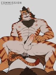 2025 abs anal anthro anus arm_tuft aroused ass balls barazoku bear biceps body_hair boomstick_0 brown_hair chest_hair chest_tattoo dominant dominant_pov duo elbow_tuft erection felid first_person_view genitals giant_panda hair hair_bun hand_on_leg hand_on_thigh hi_res hybrid leaning leaning_backward looking_at_another looking_at_partner looking_pleasured lying male male/male mammal manly mature_male musclegut muscular muscular_arms muscular_legs muscular_thighs navel niko_(boomstick_0) nipples nude on_back pantherine pecs penis perineum pubes reclining sex simple_background slightly_chubby spread_legs spreading tail_on_belly tattoo tiger triceps tuft white_background