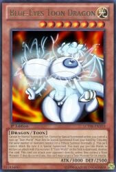 blue-eyes toon dragon from yu-gi-oh! by thebigbadwolf01