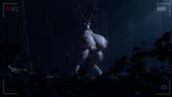 3d anthro chubby_female female hyper_breasts runn1non wendigo