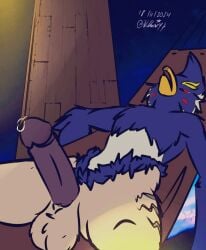 avian bird bodifoxy breath_of_the_wild fanart furry furry_male male_only nintendo revali rito sleeping the_legend_of_zelda udhasi97