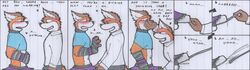 2boys blush cage canine cock_cage collar comic crossdressing cuffs cum darren dilator domination fox furry furry_only gay jason jay male mammal orgasm penis precum red_fox ren sissification sketch skirt sounding submissive urethral urethral_insertion wolfoxx