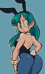 1girls ass breasts bulma_(bunny) bulma_briefs bunnysuit dragon_ball dragon_ball_(classic) female female_only girl jek_korpen tagme teenage_bulma thighs toei_animation