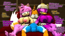 16:9 1boy 2024 2_tails 2girls 3d 5_fingers 5_toes accessory age_difference amy_rose anthro areola avian beak big_areola big_breasts bird blue_eyes bottomwear breasts bulge canid canine clothing curvy_figure dialogue digital_media_(artwork) english_text eulipotyphlan eyelashes feathers feet female fingers fluffy fluffy_tail fox fur furniture gloves green_eyes group hair hair_accessory hairband hand_in_pants handwear hedgehog hi_res hirundinid hourglass_figure huge_areola huge_breasts kerchief long_tail male male/female mammal multi_tail multicolored_body multicolored_fur nipples nude nude_anthro nude_female older_female on_sofa open_mouth open_smile oscine passerine pink_body pink_fur pink_hair purple_body purple_feathers sarah_dellen sega shorts sitting sitting_on_sofa smile sofa sonic_(series) sonic_riders sonic_the_hedgehog_(series) source_filmmaker_(artwork) swallow_(bird) tail tails tails_the_fox tan_body tan_fur teeth text thick_thighs toes trio trio_focus two_tone_body two_tone_fur voluptuous voluptuous_anthro voluptuous_female wave_the_swallow white_body white_clothing white_fur white_gloves white_handwear widescreen yellow_body yellow_fur younger_male