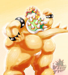 1female 1girls 2014 anthro ass big_ass big_breasts big_thighs bowser bowsette breasts curvy curvy_body curvy_female curvy_figure dragon eyelashes female female_bowser female_only flexing genderswap_(mtf) hair half-closed_eyes hi_res horns huge_thighs koopa looking_at_viewer looking_back mario_(series) monster_girl muscles nintendo nude overweight pussy red_eyes rule_63 scalie shell short_hair solo solo_female spiked_shell spiked_tail spikes thick thick_ass thick_thighs thighs vicioustyrant voluptuous voluptuous_female wide_hips wristband