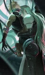 2boys cloud_strife final_fantasy final_fantasy_vii gay sephiroth