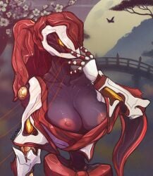 breasts breasts_out koumei_(warframe) no_sex searyn warframe