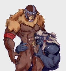 bara cum fellatio final_fantasy final_fantasy_x kimahri kupopo male_only monkian oral ronso thundercats yaoi