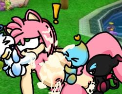 amy_rose anthro anthro_on_anthro background big_breasts blowjob bukkake chao_(sonic) cum cum_in_mouth cum_in_pussy cum_inside dark_chao fellatio green_eyes halo heart hero_chao lactating lactation large_breasts legokoopa_(artist) oral_sex paizuri pink_fur pleasure_face self_upload sitting sonic_(series) sonic_the_hedgehog_(series) surprised thick_thighs titfuck titjob vaginal_penetration vaginal_sex visible_nipples wings