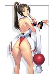 1girls 2024 2d 2d_(artwork) asian asian_female ass bare_back bare_legs big_ass big_butt breasts brown_eyes brown_hair color dress fan fanart fatal_fury femme_fatale holding_object homare_(fool's_art) japanese japanese_clothes japanese_female king_of_fighters kunoichi kunoichi_dress light-skinned_female light_skin long_hair looking_at_viewer mai_shiranui obi ponytail pose red_dress seductive seductive_pose smile smiling_at_viewer snk snk_heroines:_tag_team_frenzy thighs video_game_character video_game_franchise video_games