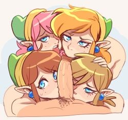 2024 5boys breath_of_the_wild brellom brown_hair collaborative collaborative_fellatio collaborative_sex ear_piercing fellatio first_person_view genitals group hair hi_res human human_on_humanoid humanoid humanoid_pointy_ears hylian interspecies link link_(a_link_to_the_past) link_(breath_of_the_wild) link_(nes) looking_at_viewer male male/male male_only male_pov mammal multiple_girls multiple_persona nintendo open_mouth oral orange_hair penile penis piercing pink_hair pubes rule_63 sex tan_hair the_legend_of_zelda the_legend_of_zelda:_breath_of_the_wild the_legend_of_zelda:_tears_of_the_kingdom tongue tongue_out