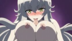 1boy 1girls animated animated_gif big_breasts childhood_friend consensual_paizuri duo female fox_ears fox_girl fox_humanoid foxgirl gif ginko_(koi_maguwai) huge_breasts kitsune kitsunemimi koi_maguwai:_boukyaku_no_youko large_breasts licking_penis_tip looping_animation lovers male nipples paizuri paizuri_lead_by_female screencap tagme uncensored