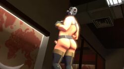 2fort 3d 3d_(artwork) 3d_animation animated ass ass_shake dancing gas_mask latex latex_boots light pyro pyro_(team_fortress_2) solo_male source_filmmaker table tagme team_fortress_2 valve video