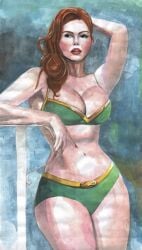 bikini bra female jean_grey lewd marvel marvel_comics marvel_girl panties phoenix_(x-men) underwear x-men