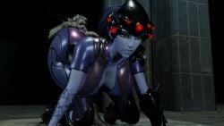 1girls 3d big_ass big_butt big_cock interspecies jpbtos monster overwatch widowmaker zoophilia