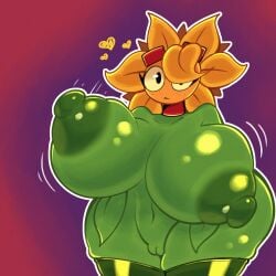 ass_bigger_than_head big_nipples breasts_bigger_than_head casual casual_nudity choobsters dumptruck_ass female female_only huge_ass huge_breasts hyper_ass hyper_breasts nude plants_vs_zombies plants_vs_zombies:_heroes solar_flare_(pvz)