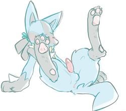 1boy 2013 3_toes anal anthro anus balls blush canine closed_eyes disembodied_penis fur legcat lucario male male_only mammal nintendo pawpads paws penis plain_background pokemon pokemon_(species) red_penis sitting solo spread_legs spreading video_games white_background