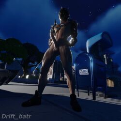 1boy balls drift_batr fortnite male male_only mask masked masked_male muscular muscular_male nsfw_denji penis solo solo_male x-lord