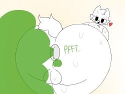 ass balls big_butt boykisser fart fart_fetish furry tagme white_fur
