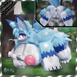 1boy 1girls 3d comission female furry hesneyr_kamu male roblox robloxian sharkyfur tagme