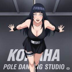 ai_generated black_hair breasts cleavage female hyuuga_hinata naruto