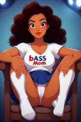 ai_generated bass bass_mom boobs_out breasts cameltoe female mother porn_star skirt spl studio tits_focus tv tv_show