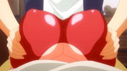 1boy 1girls 2022 20s animated breasts breasts_squeezed_together cleavage competition_swimsuit cousins covered_erect_nipples female female_pov garden_~takamine-ke_no_nirinka~ grabbing_another's_breast groping incest large_breasts male one-piece_swimsuit pov pov_breasts red_one-piece_swimsuit shirt swimsuit tagme takamine_ayame tomoya_(garden_~takamine-ke_no_nirinka~) white_shirt