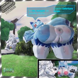 1boy 1girls 3d comission female furry hesneyr_kamu male roblox robloxian sharkyfur tagme