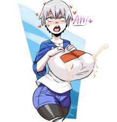 2021 huge_breasts lactation lactation_through_clothes tagme uzaki-chan_wa_asobitai! uzaki_hana zero_gld