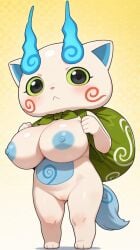 1anthro 1female 1girls :< abstract_background accurate_art_style adorable ai_assisted ai_generated anthro anthro_female anthro_focus anthro_only black_pupils blue_areola blue_belly blue_inner_ear blue_nipples blue_tail blue_underbelly blush blush_lines blushing_at_viewer blushing_female breasts canine cat_ears chibi civitai coloredbin.ai cute cute_face cute_girl cute_pussy dog_girl doggirl domestic_dog face_markings feline_ears female female_anthro female_focus female_only foo_dog front_view front_view_focus full_body full_body_view fully_naked fully_naked_anthro fully_naked_female fully_nude fully_nude_anthro fully_nude_female genderswap_(mtf) glossy_body glossy_skin green_bag green_eyes green_sclera guardian_spirit huge_boobs huge_breasts huge_tits koma-san komainu komasan large_boobs large_breasts large_tits light_body light_fur looking_at_viewer petite petite_body petite_female petite_pussy pink_nose plump_boobs plump_breasts plump_tits pussy rule_63 shiny_skin shortstack shortstack_female small_female small_girl small_pussy solo solo_anthro solo_female solo_focus standing standing_position swirl_pattern tail top_heavy top_heavy_breasts yellow_background yo-kai_watch yokai youkai youkai_(youkai_watch) youkai_watch