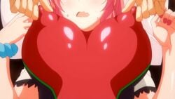 1boy 1girls 2022 20s animated animated breasts breasts_squeezed_together cleavage closed_eyes competition_swimsuit cousins covered_erect_nipples female female female_pov garden_~takamine-ke_no_nirinka~ grabbing_another's_breast groping incest large_breasts nipple_stimulation one-piece_swimsuit pink_hair pov pov_breasts pulling_nipples red_one-piece_swimsuit shirt swimsuit tagme takamine_ayame tomoya_(garden_~takamine-ke_no_nirinka~) white_shirt